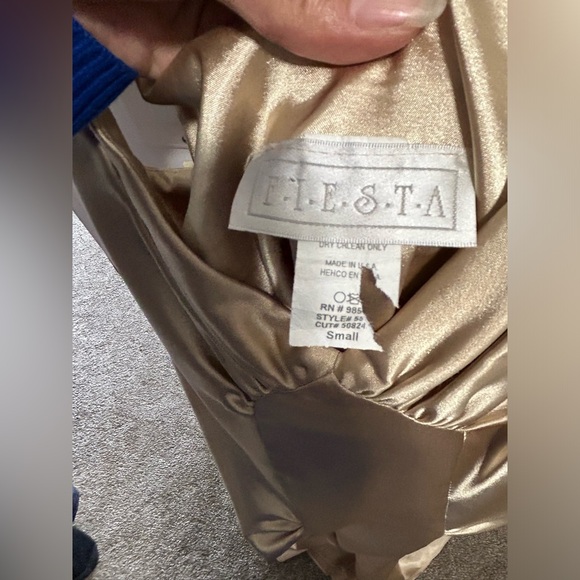 Gold Maxi Mermaid Dress - Picture 2 of 2